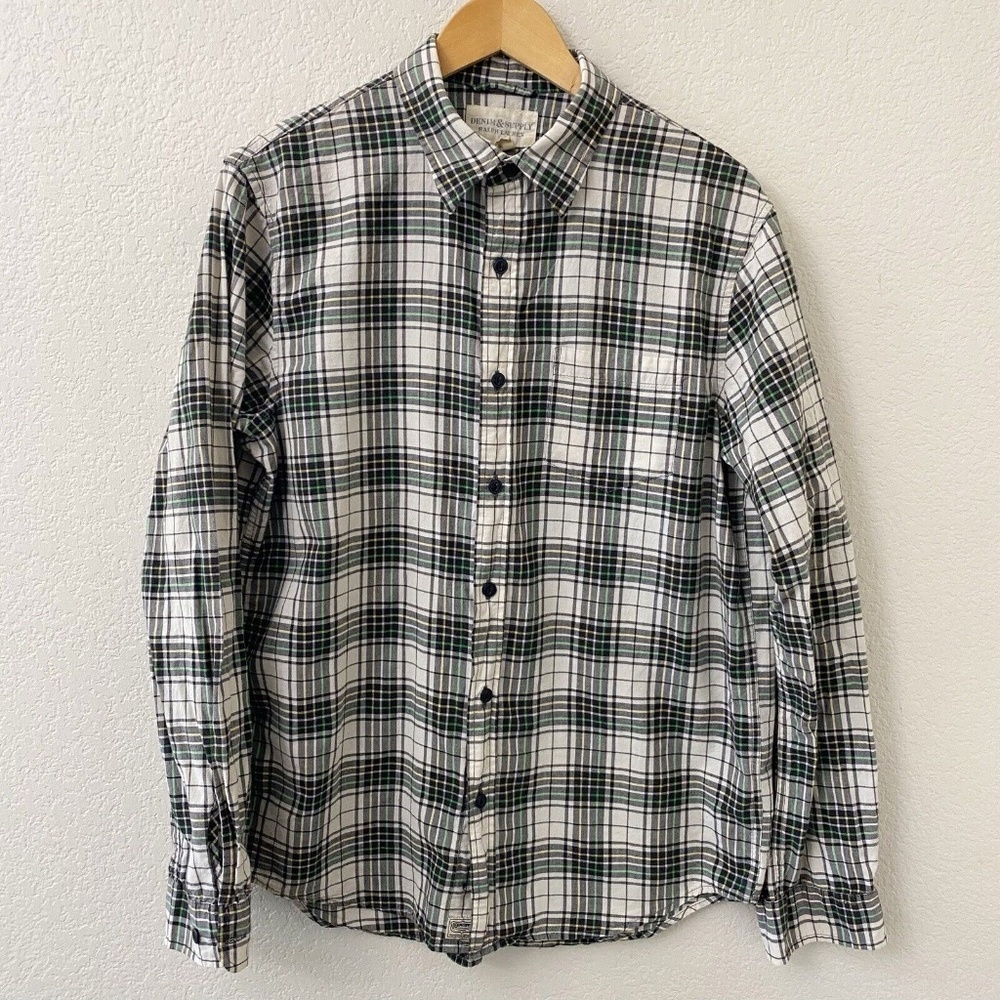 Denim & Supply Ralph Lauren Button Down Shirt Mens Size Large